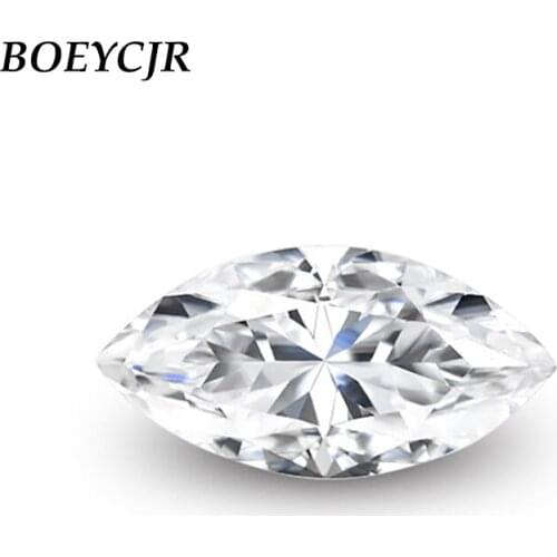 BOEYCJR Marquise Cut F Color 0.3/0.5/1/1.5/2/3/4/5ct Brilliant Moissanite VVS1 Diamond Loose Bead Jewelry Accessories