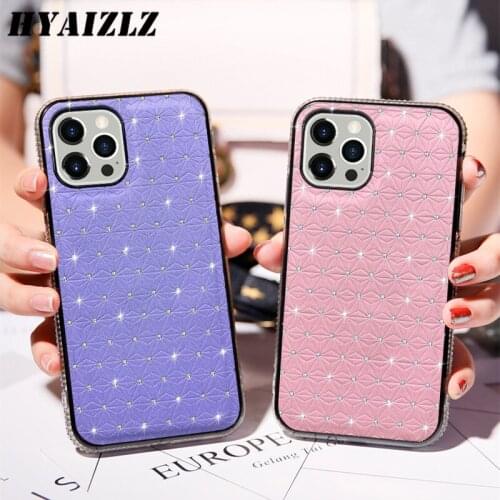 Glitter Bling Jewelled Phone Case for iPhone 12 Pro Max 11 XR XS SE 2020 6 7 8 Plus Fundas Fashion Geometric Pattern Back Cover