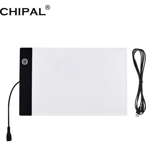 CHIPAL Digital A5 Drawing Tablet LED Light Box Art Copy Board Electronic USB Painting Writing Table Graphics Pad Graphic Tablets