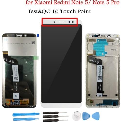 For Xiaomi Redmi Note 5 Pro LCD Display Screen Touch with Frame Assembly LCD Display Redmi Note 5 Pro Global Repair Parts
