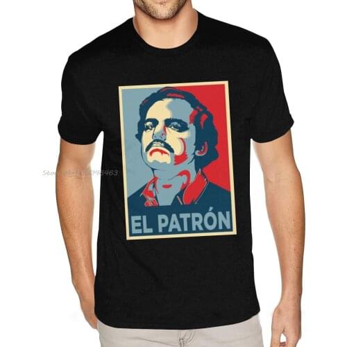 Pablo Escobar El Patron Tshirt Youth High Quality Tshirt Men Cotton Tees Tops Anime Harajuku Streetwear