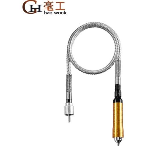 6mm Flex Shaft handpiece Power Tool Electric Drill Stainless Steel Handle Flexible Shaft Chuck Separate Mini Grinder For Dremel