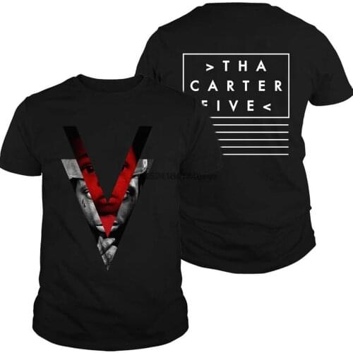 Lil Wayne Tha Carter Five V Rapper Album Black Classic 2 Side Cotton S-3Xl Shirt 2 side