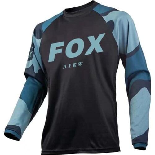 FOX Mens spring clothing Cycling jersey long sleeve Jerseys Cycling Jersey bike jersey men bikes Jersey T-Shirt Bicycle