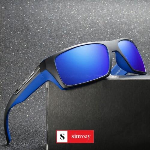 Simvey Luxury Outdoor Sports Sunglasses for Men Polarized Mirror Lens Classic Design Fishing Glasses UV400 Protection with Case