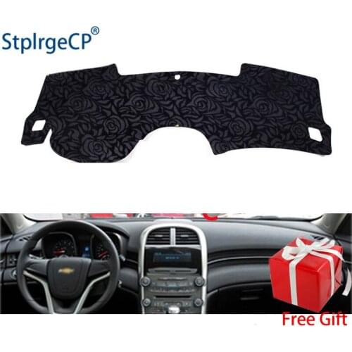 Rose Pattern Non-slip Car Dashboard Cover Dash Mat Pad DashMat ANti-UV Car Sticker for Chevrolet malibu 2011-2014 Car Styling