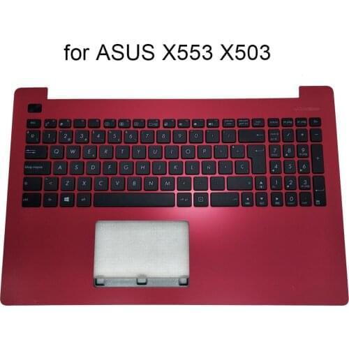 X553 New Spain keyboard for Asus X553SA X503 R515M K553M SP ES pc notebook Keyboards red Palmrest C shell 13NB04X4AP042 90NB04X4