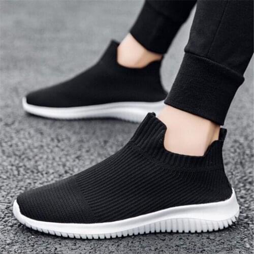 Spring Summer New Plus Size Men Shoes Breathable Casual Shoes Women Comfortable Outdoor Walking Shoes Men Socks Sneakers