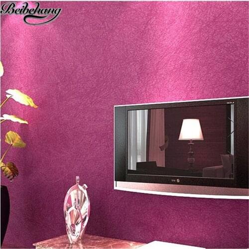 Beibehang papel de parede New Long fiber silk wallpaper simple modern solid color living room bedroom TV background wallpaper