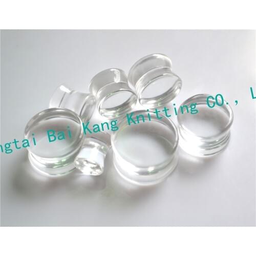 1PAIR 8~30mm Clear Transparent Sexy Ear Plugs Acrylic Flesh Tunnel Fashion Ear Expander Body piercing Stretcher Flared Earring