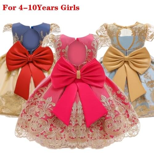 Christmas Toddler Girl Dresses For Little Girl School Wear Children Wedding Holiday Clothing Kids Party Dresses For Girl 8 10T