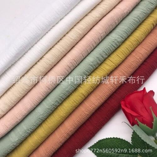Xuan he Leno Jacquard Cotton Dyed Fabric w Long chen yi bu Spring w Shirts Fashion Material