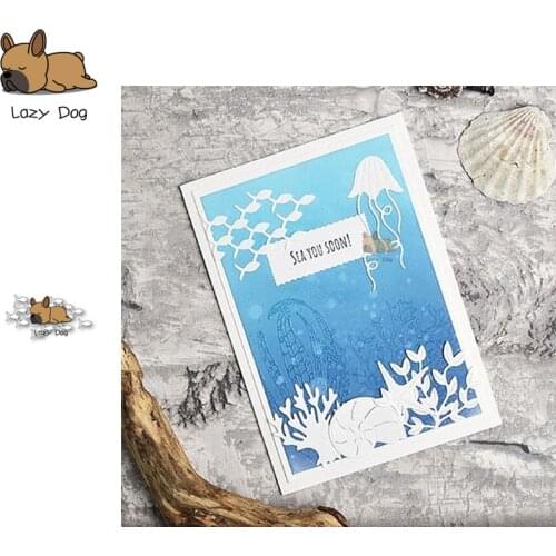 School of fish Metal Cutting Dies Scrapbooking Stencil DIY Mold Knife Craft Embossing Die Cuts Card Making New Dies For 2020