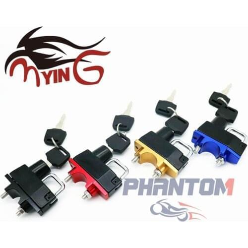 Helmet Lock For KAWASAKI ER6F ER-6F Z1000SX ZX6R ZX10R NINJA 250/300 EX250R Motorcycle Accessories Handlebar Bar Clamp CNC