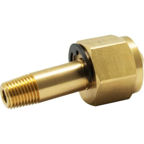 Sodatrream CO2 CGA-320 W21.8 Nut & Nipple CO2 Carbon Dioxide Fittings 1/4" NPT with Ball End Plunger
