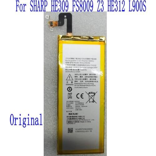 100% New High Quality 3020mAh HE312/HE309 Battery For InFocus HE309 FS8009 SHARP Z3 HE312 L900S Mobile Phone
