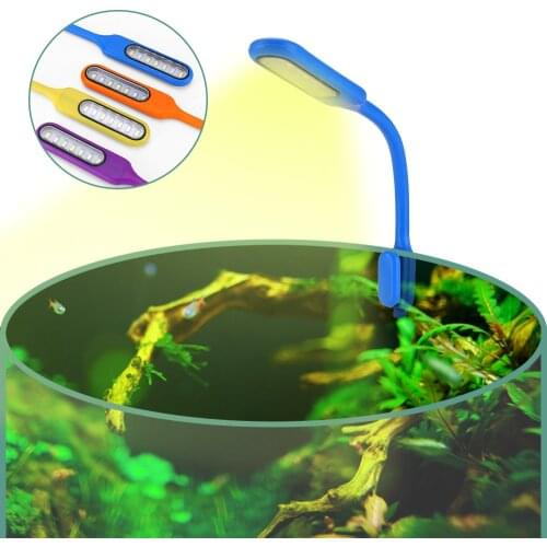 Led Aquarium Light Lamp Aquarium Accessories Decoration Fish Tanks Lamp Led Lighting Clip On The Fish Tank 360 Rotatable Usb