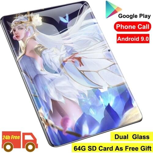 Hot New Ultra Slim 10 inch Tablet PC Quad Core 2GB RAM 32GB ROM 2.5D Tempered Glass 5.0M Camera Android 9.0 Tablet 10.1 WiFi GPS