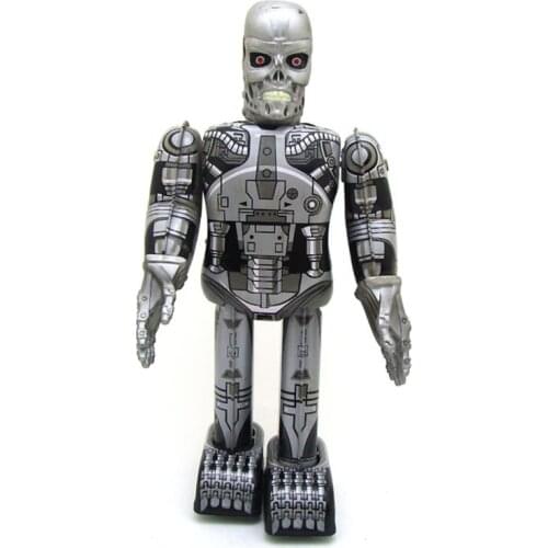 Vintage Clockwork Wind Up Robot toys Photography Children Kids Adult Robot Tin Toys Classic Toy Christmas Gift