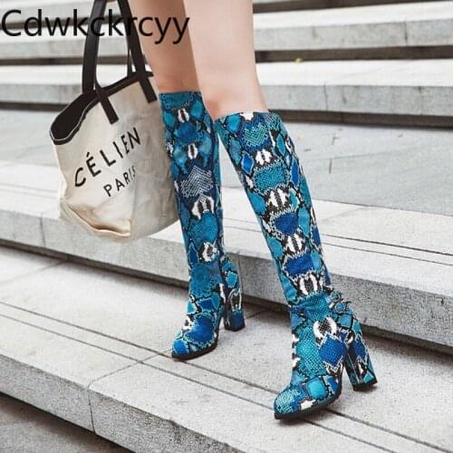 Winter The New fashion Round head Thick heel Tall tube Knight boots Sexy Plus cashmere Keep warm High heel Women boots 34-43