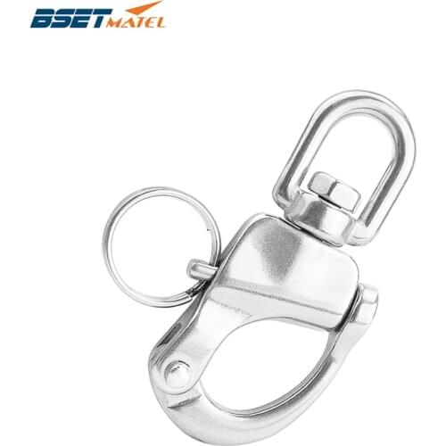 316 Stainless Steel Swivel snap Shackle Quick Release Boat Anchor Chain Eye Shackle Swivel Snap Hook for Marine Architectural