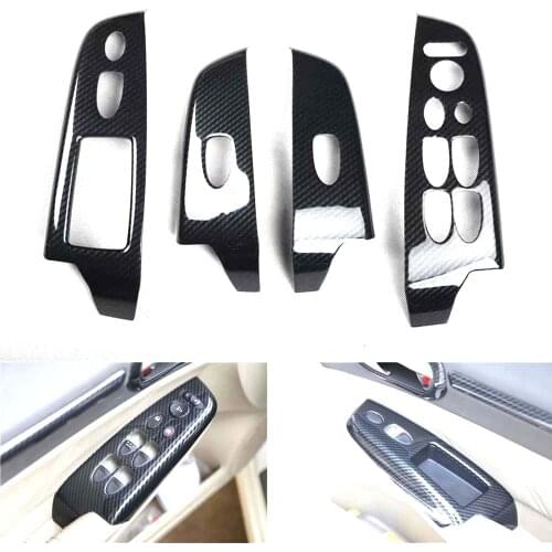 For Honda Civic 8th Gen 2006-2011 LHD and RHD Car Door Armrest Window Lift Switch Cover Trim Interior Auto Styling Moldings 4Pcs