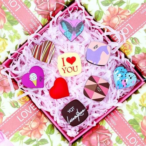 5 Pcs Resin Heart-shaped Square Chocolate Food Play Decoration Crafts Flatback Embellishments For Scrapbooking Diy Accessories