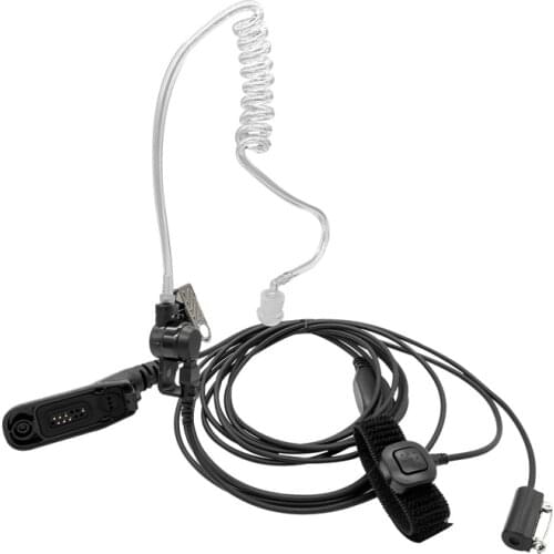 3 Wire Finger PTT Walkie Talkie Acoustic Headset Radio Earpiece with Lavalier Collar Microphone for Motorola APX4000 APX6000