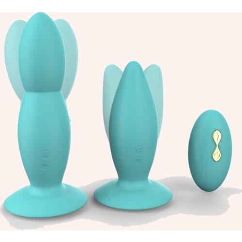 Anal Butt Plug Suction Cup Masturbator for Men Wireless Remote Control Vibrador Erotic Prostate Massager Anal Vibrator for Man