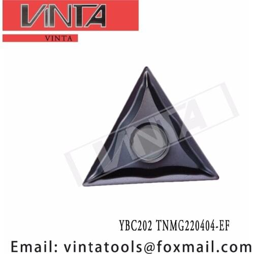 Free shipping high quality 10pcs/lots YBC202 TNMG220404-EF cnc carbide turning inserts