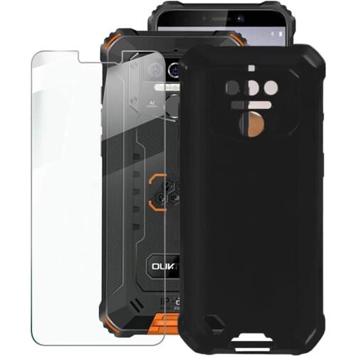 For OUKITEL WP5 WP6 WP7 WP8 WP10 Pro Case OUKITEL WP5 Luxury Soft TPU Phone Case With Tempered glass For OUKITEL WP5 Pro