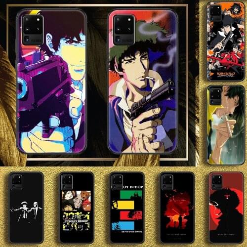 Anime Cowboy Bebop Phone case For Samsung Galaxy Note 4 8 9 10 20 S8 S9 S10 S10E S20 Plus UITRA Ultra black pretty waterproof