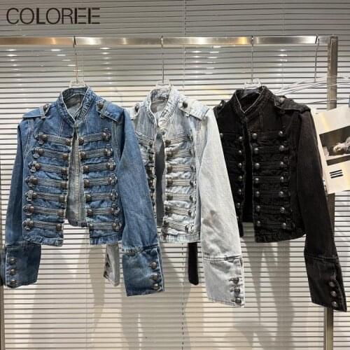 COLOREE Womens Denim Jackets