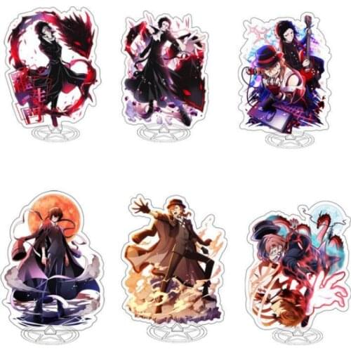1 Pcs Cute Anime Bungo Stray Dogs Ryunosuke Akutagawa Acrylic Figures Stand Model Decoration Cosplay DIY Collection Gifts Toys