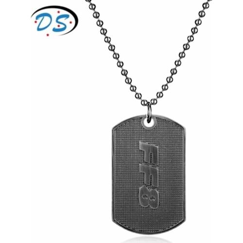 Fast Furious 8 Letters pendant Necklace Jewelry Dog Tag FF8 Necklace Men Charms Pendants&Necklace Beads Chain Colalr