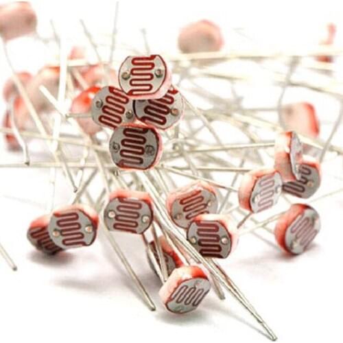 Free shiping 5528 Light Dependent Resistor LDR 5MM Photoresistor wholesale and retail Photoconductive resistance