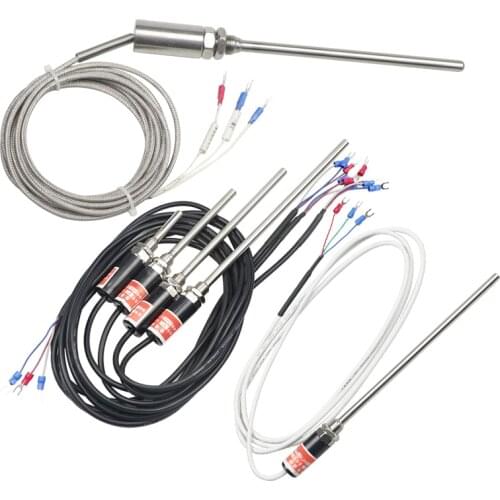 Imported Chip Pt100 Temperature Sensor Probe Type Thermal Resistance Waterproof Thermocouple Thermal Resistance WZPT-03