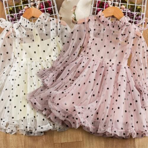 Lace Flower Girls Dress 3-8 Years Birthday Party Chidlren Clothing Spring Summer Kids Dresses for Girls Princess Costume