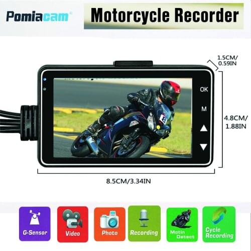 M18 Motorcycle Camera DVR Motor Dash Cam with Special Dual-camera Front Rear Recorder Front Rear Motorbike Electronics