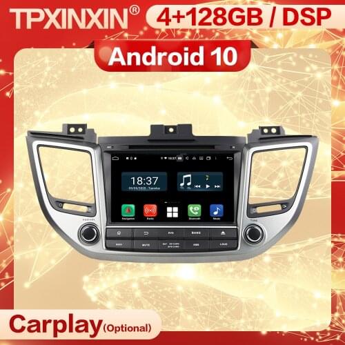 4+128G Carplay 2 Din Android Screen Multimedia Stereo Receiver For Hyundai IX35 2015 Gps Auto Radio Audio Video Player Head Unit