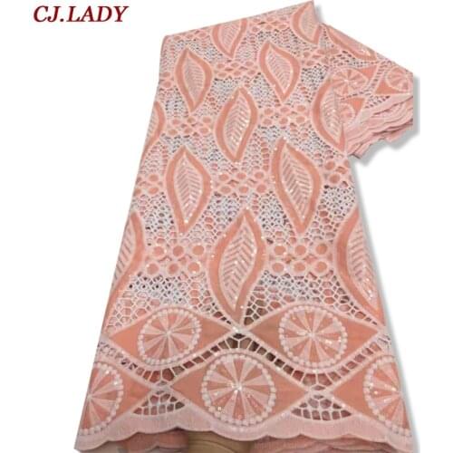 2021 Latest Nigerian Laces Fabrics High Quality African Embroidered cord Laces Fabric For Wedding Dress French Tulle Lace A04