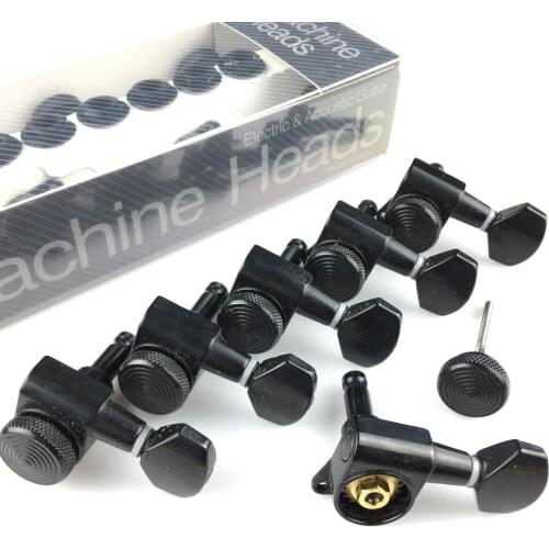 New Black Guitar Locking Tuners Electric Guitar Machine Heads Tuners JN-07SP Lock Tuning Pegs ( With packaging )