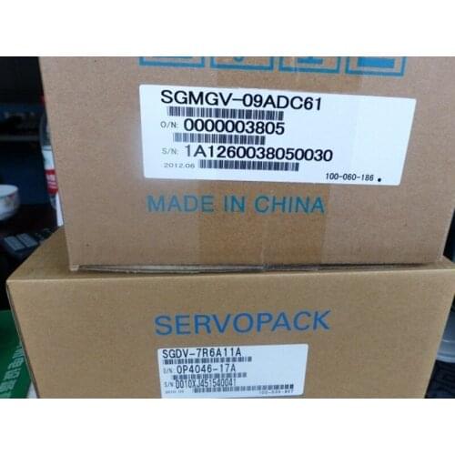 NEW&ORIGINAL SGMGV-09ADC61+SGDV-7R6A11A ORIGINAL SERVO MOTOR SGMGV-09ADC61+SERVO DRIVER SGDV-7R6A11A002000 MOTOR+DRIVE+CABLE