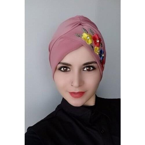 Flower processing Cross Bone Dirty Pink