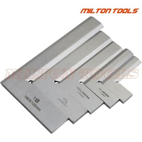 Silver Tone 160x100mm Bladed 90 Degree Angle Try Square Ruler