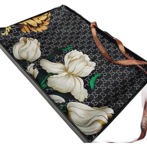 Silk Scarf Womens Satin Silk Scarf Printed Wrap Scarf Headband Fashion Womens Hair Shawl and Wrap Womens Scarf 2021 Fashion