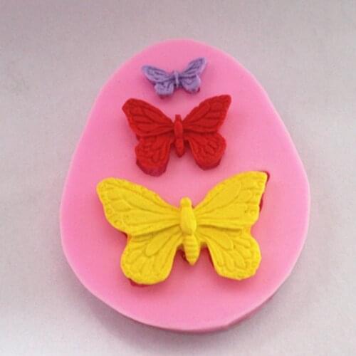 1Pcs Butterfly Silicone Molds Fondant Mold Cake Decorating Tools Chocolate Moulds Cake Decorating Tools