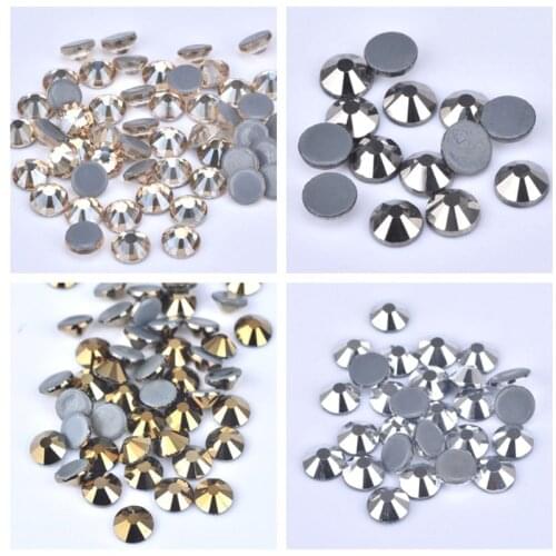 Top Quality DMC Clear Hotfix Rhinestone Super Bright Glass Strass Iron Crystal Hot fix Rhinestone For Fabric Garment