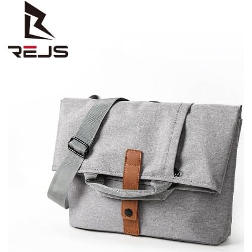 REJS LANGT 2021 New Casual Handbag Men Minimalist Design Shoulder Bags 13 Inch Laptop Bag Crossbody Travel Bag SAC