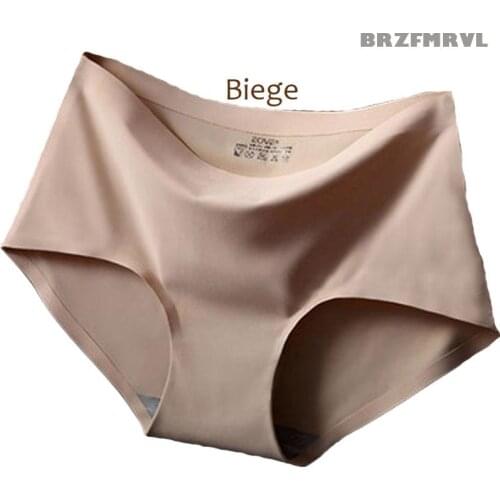 Low price Women soft short girl briefs mid wasit Sexy Underwear Women briefs set fashion ice silk Seamless Briefs sex cool panty